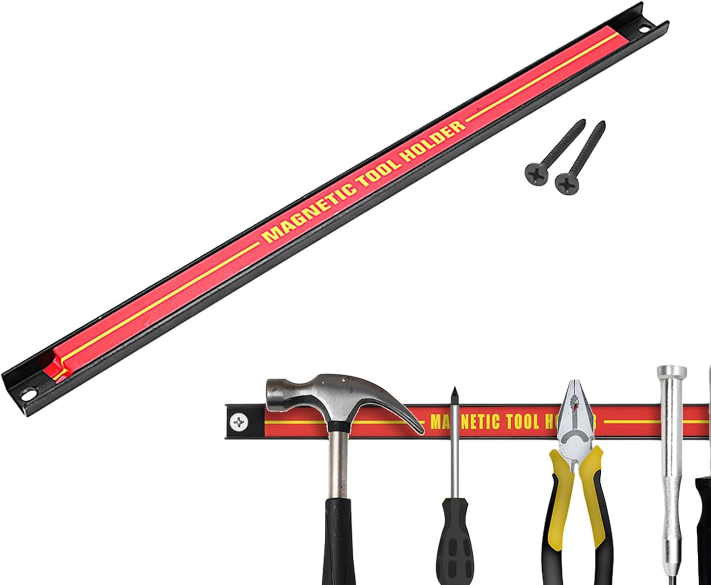 Porte-outils Magnétique - Barre Magnétique Pour Outils - Support Mural Magnétique De Grande Capacité - Barre D'outils En Métal Pour Atelier, Maison, Organisateur D'outils Peu Encombrant