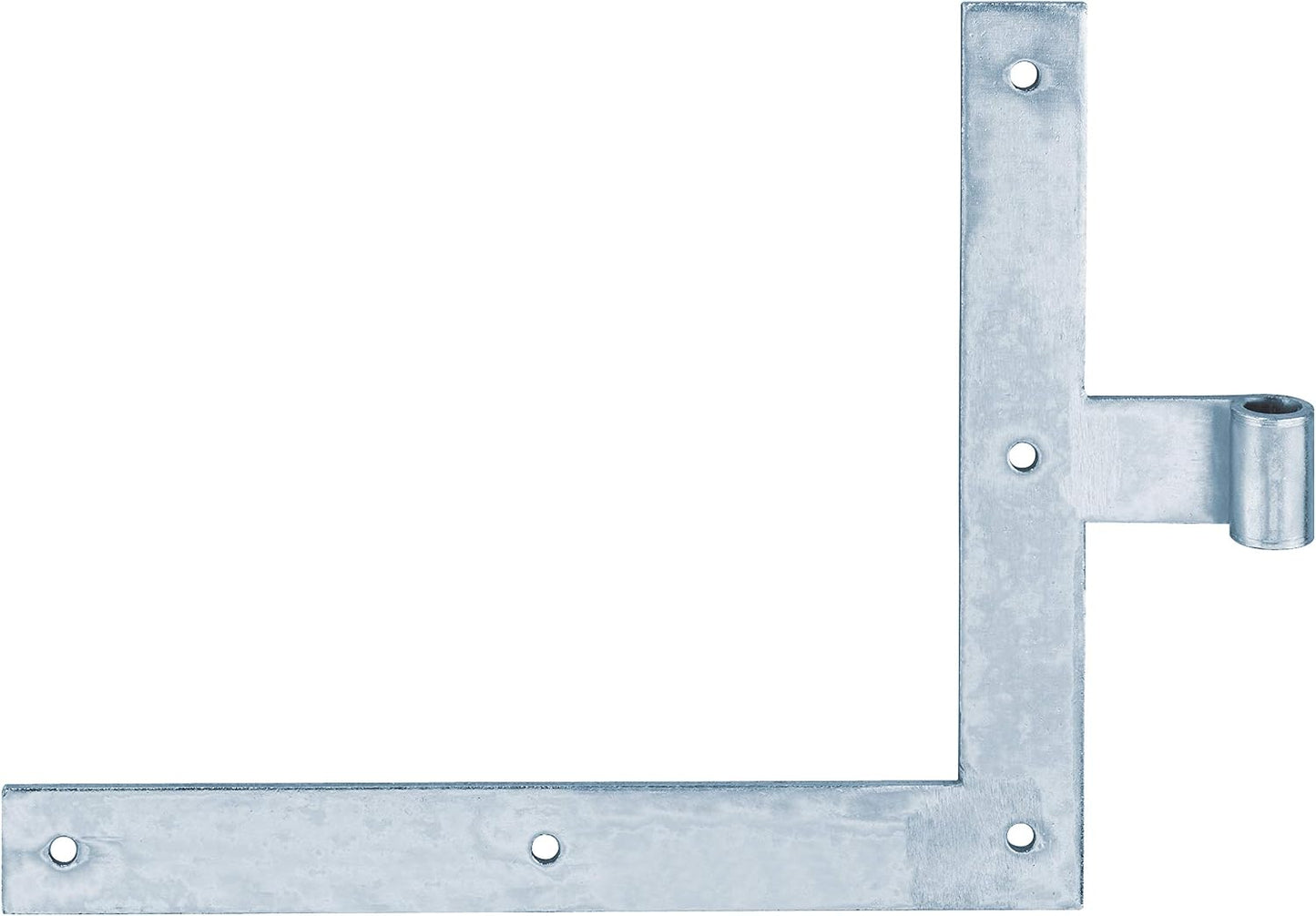 Alberts 306342 Angle Hinge | Straight End Or Carp Tail For Top Or Bottom | Black Lacquered | Hinge Ø 14 Mm | 250 X 300 X 35 Mm
