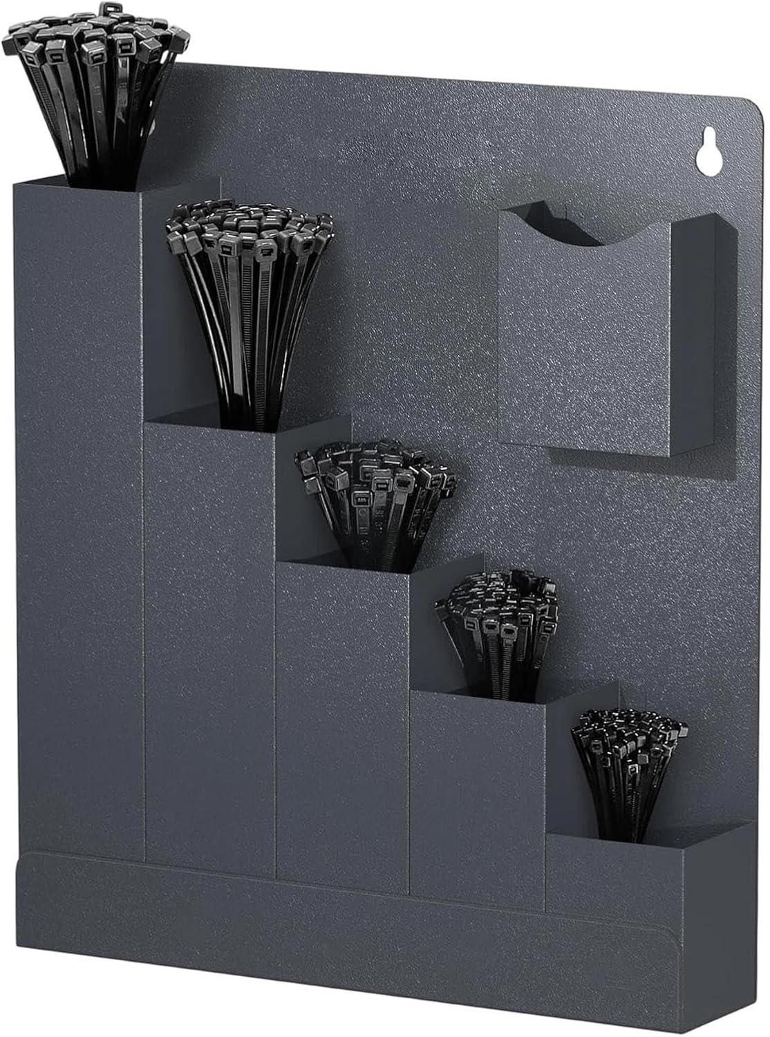 Support Mural Pour Colliers De Serrage | Rangement 6 Poches - Stockage Attaches-Câbles Électriques,Pour Installateurs Locataires Maison Bureau Studio Atelier Garage Camping-car Caravane Abri
