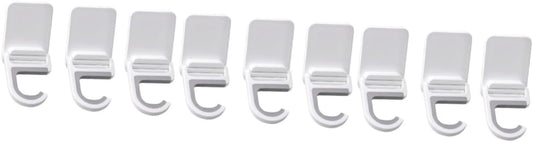  Angoily 9 Pieces Hook For Wall Mop Holder White Wall Clip Silica Gel No Punching