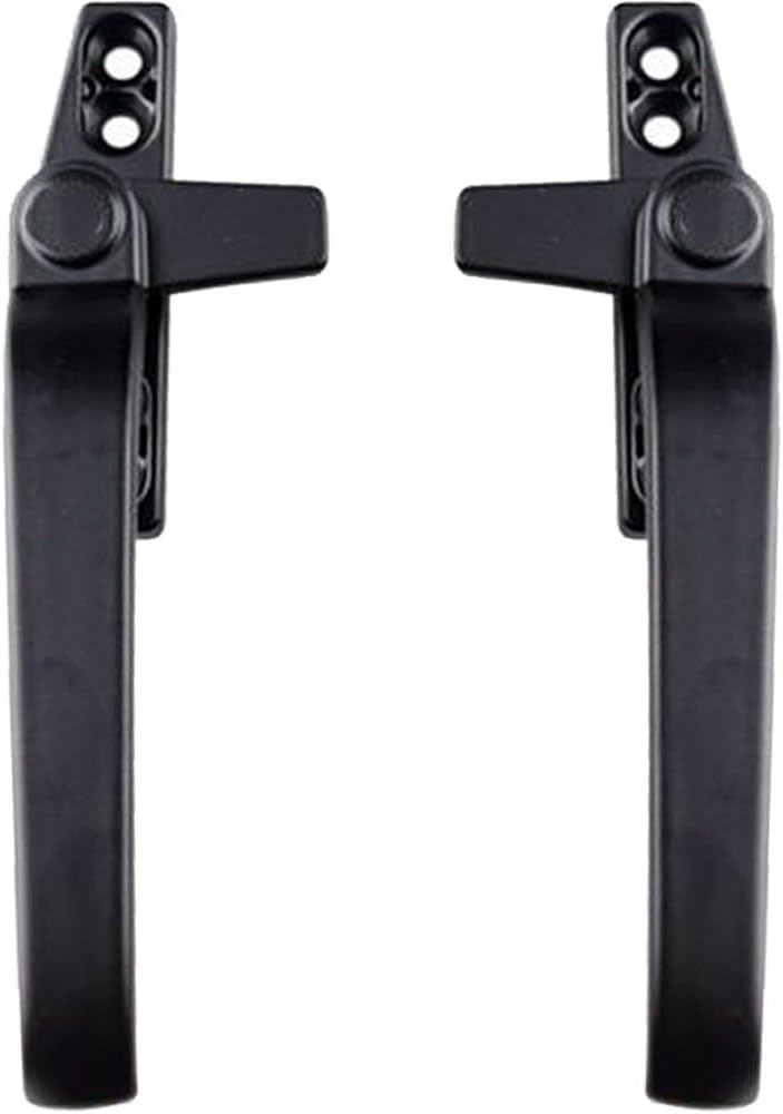  Window Handle, Replacement Aluminum Alloy Window Casement Handle, Right/Left Window Handle, Window Lock Handle, Window Hardware Kit