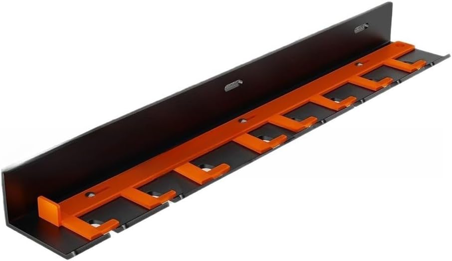  Support Mural Efficace Pour Outils Pneumatiques Avec Corps En Fer De Style Industriel Pour Un Arrangement Soigné Des Outils Dans Le Garage Ou L'atelier De Réparation (8 Emplacements)