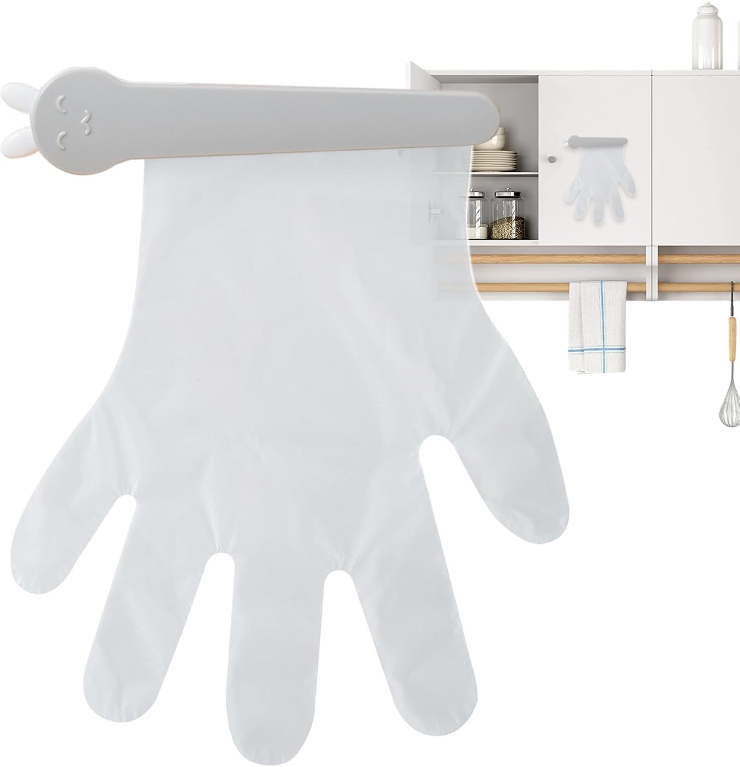  Générique Glove Holder, Wall Mount Organizer, Adhesive Clip Design, Storage For Garage, Workplace & Food Service, Convenient Glove Box Dispenser, Restaurant Use More