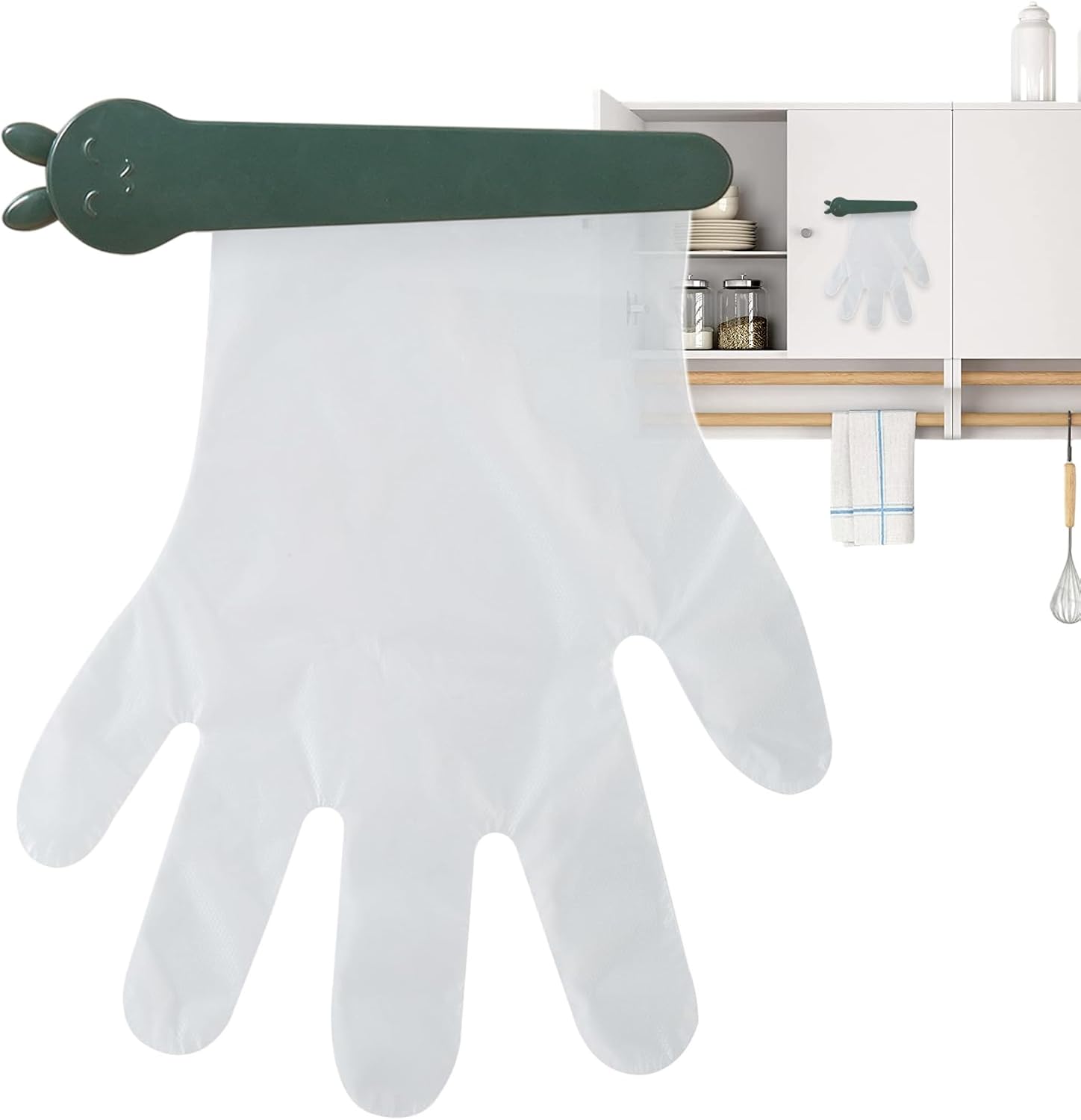  Générique Glove Holder, Wall Mount Organizer, Adhesive Clip Design, Storage For Garage, Workplace & Food Service, Convenient Glove Box Dispenser, Restaurant Use More