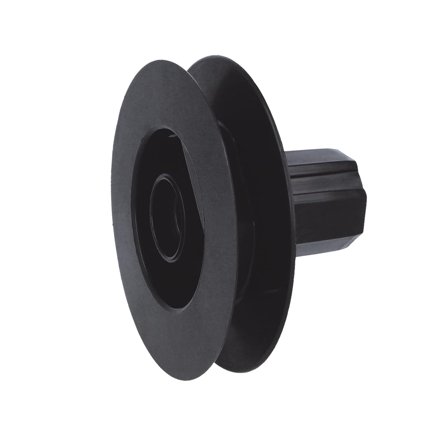  Amig - Poulie à Disque En Nylon Noir Pour Roulement D’axe De Volets Roulants - Pour Courroies De 18 Mm, Tubes De 42 Mm Et Châssis En Aluminium - Diamètre Ø140 Mm