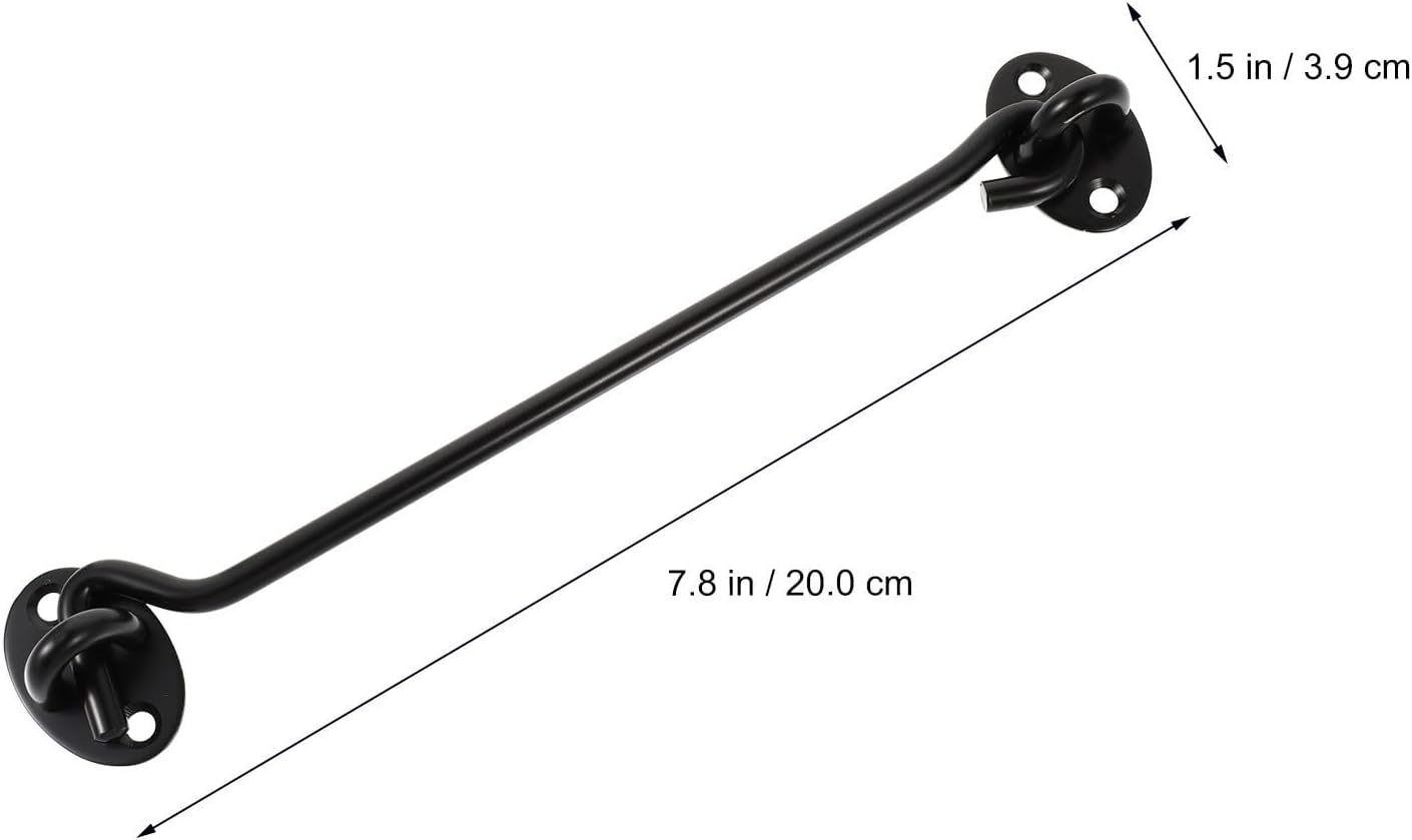  Healvian Crochets De Verrouillage De Fenêtre Solides Et Résistants En Acier Inoxydable Noir Lot De 2 Pour Sécuriser Fenêtres Coulissantes