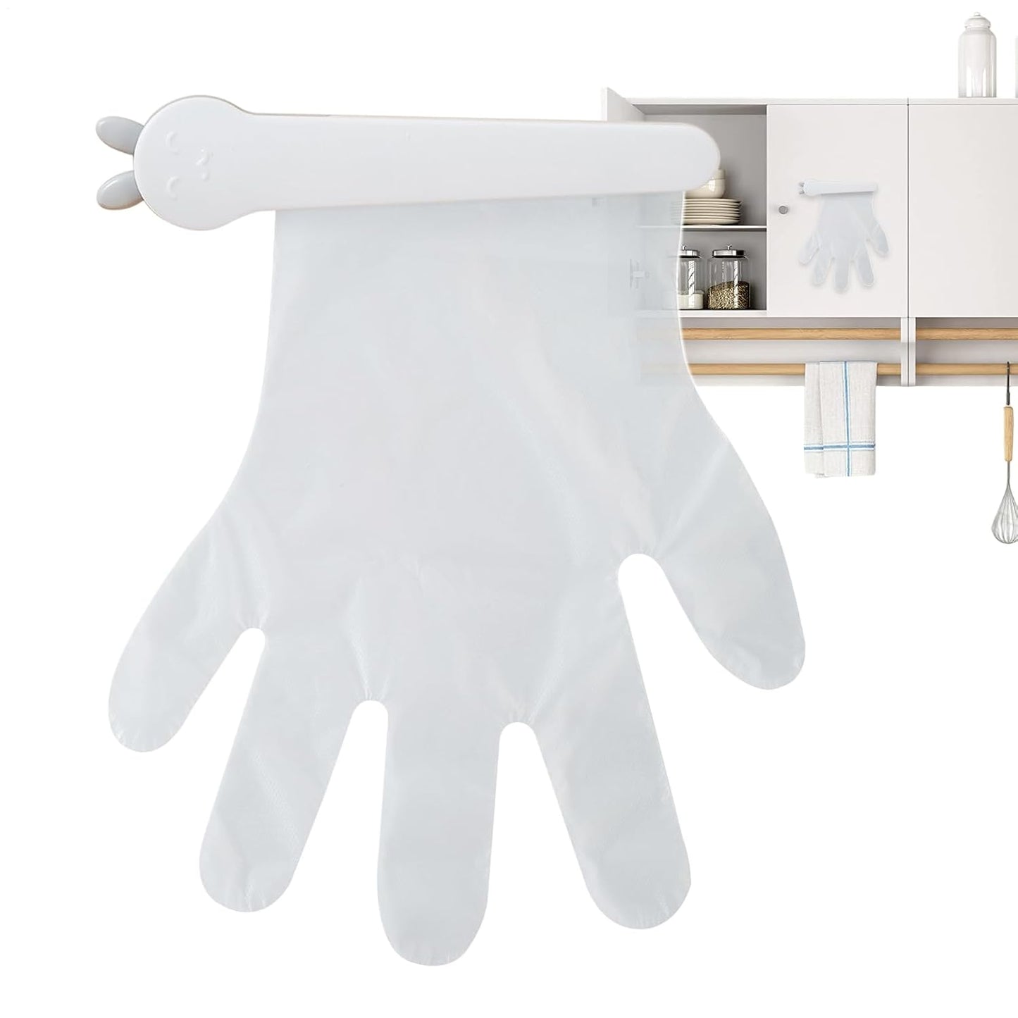  Porte-Gants Mural,Organisateur De Boîte à Gants | Clip Design Avec Adhésif Pour Cuisine, Placard, Garage, Bureau, Restaurant Ou Laboratoire