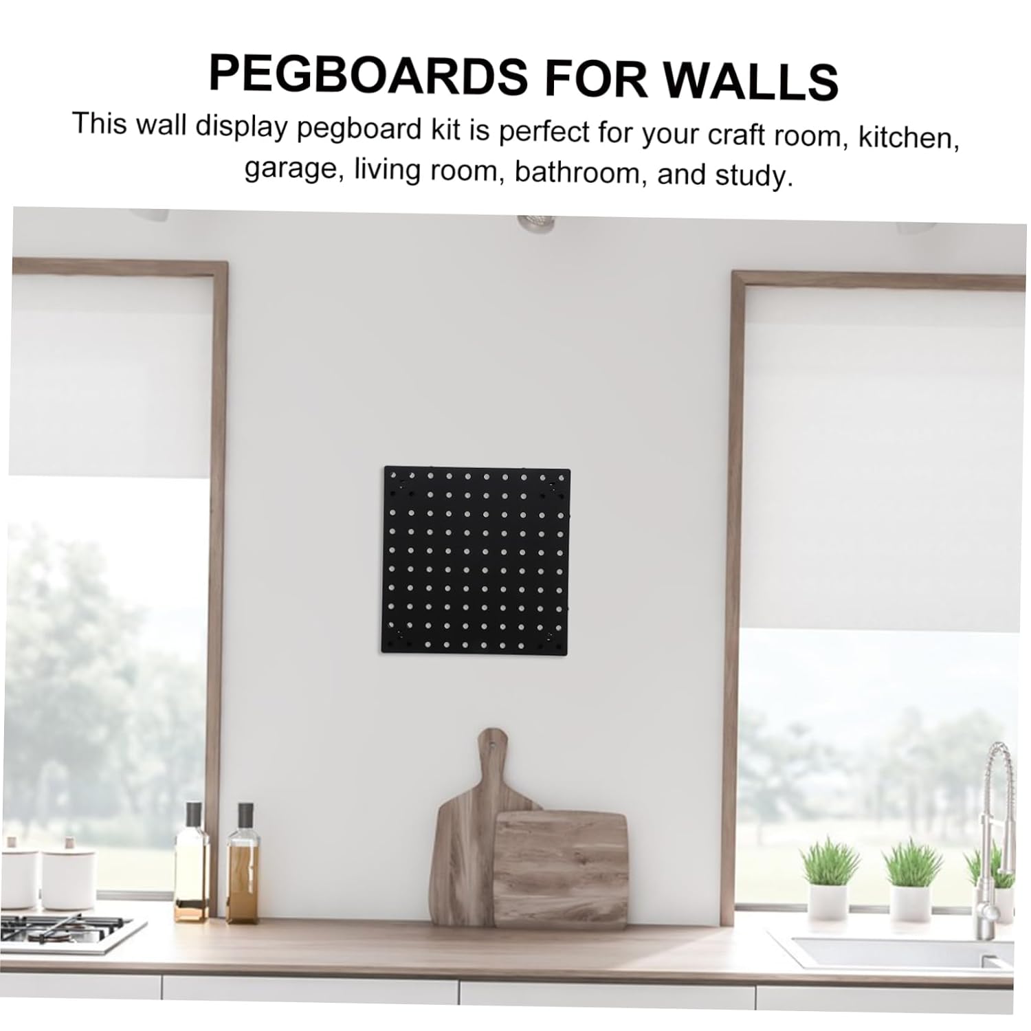  Ciieeo Rangement Mural Pegboard Organisateur Mural Pour Outils Ustensiles De Cuisine Décorations Pour Garage Cuisine De Bain
