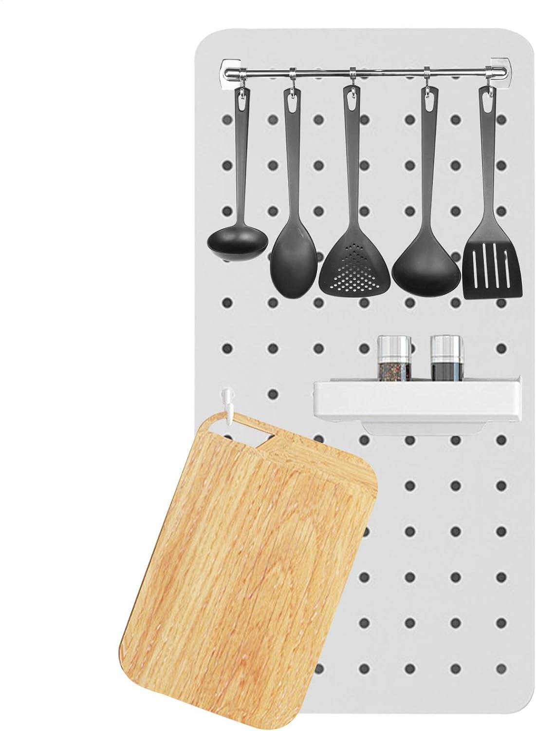  Panneaux De Rangement Mural Sans Perçage, Panneaux D'affichage Peu Encombrants Pour Chambre à Coucher, Garage Et Atelier, Montage Mural Facile - 40 X 20 Cm