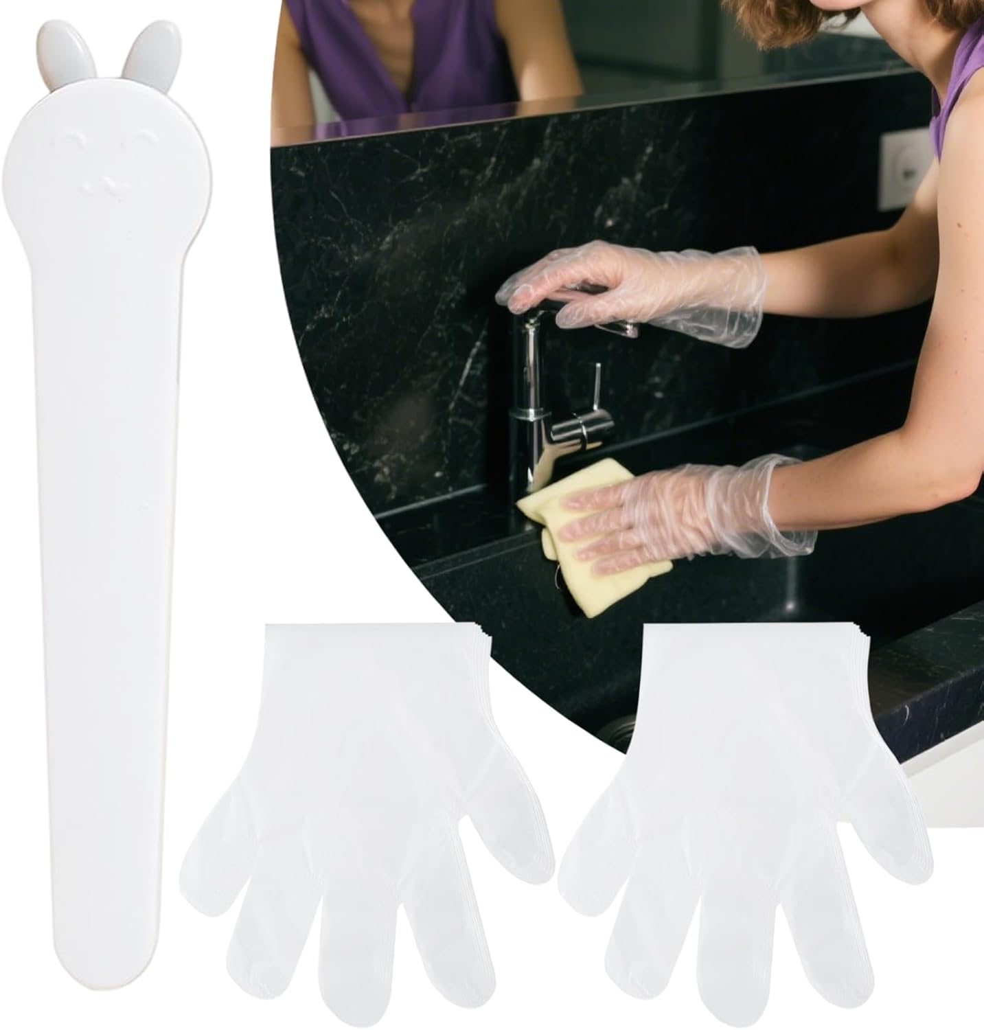 GENERIC Porte-Gants Mural - Organisateur De Gants Murale - Organisateur De Stockage Multifonction Pour Cuisine Salle De Bain Hôpital Restaurant Atelier Extérieur