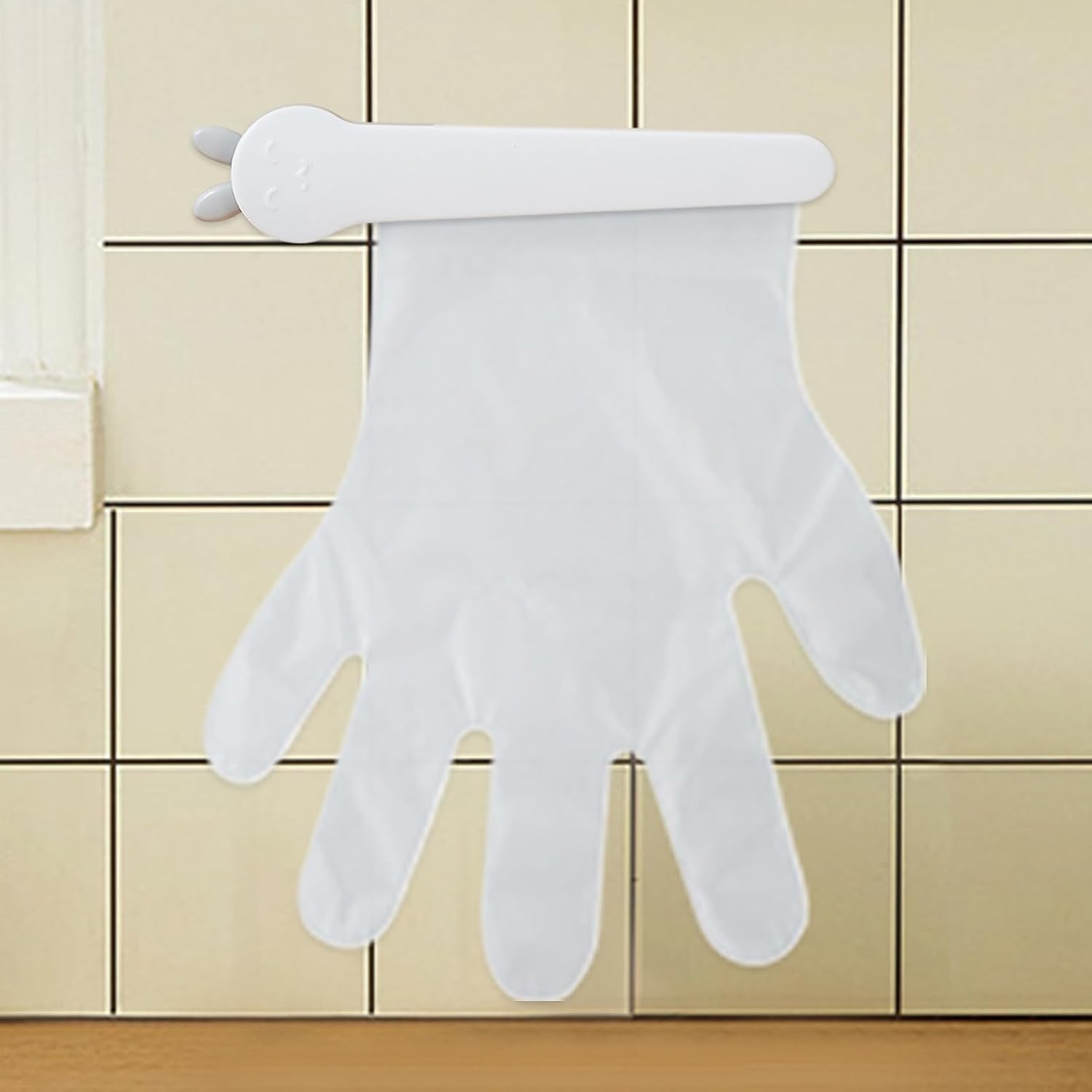  Gloves Holder, Gloves Rack, Clip Design Adhesive Mount Space Saver Easy Access Sleek Look Wall Mounted Strong Grip, Organizer Storage For Home, Kitchen, Closet, 8.27x1.77inches
