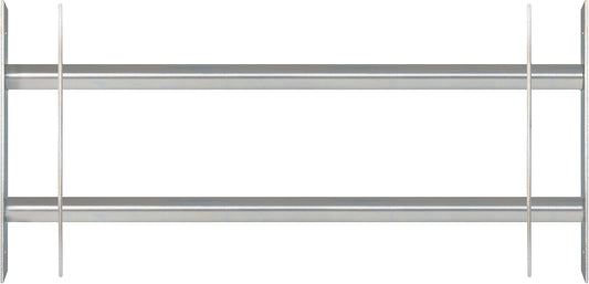  Alberts 563684 Secorino Basic Style Window Grille | Sliding For External Windows | Burglar Protection Grille | Galvanised In Blue | 300 X 700-1050 Mm