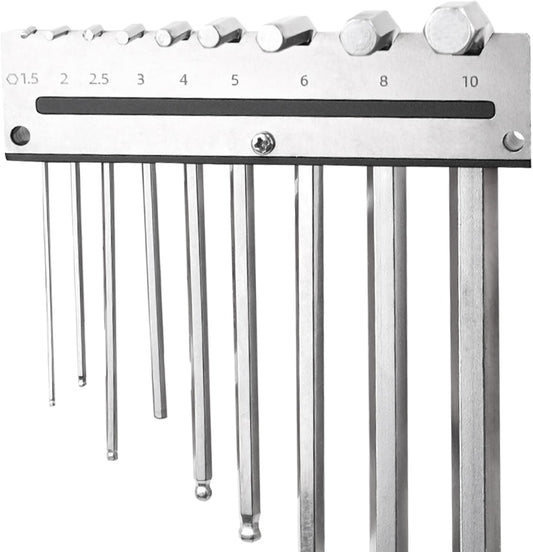  Organiseur De Clés Hexagonales – Étagère Murale – Peut Contenir 9 Outils – Support De Clé Hexagonale En L, Pour Bureau, Construction, Mécanicien, électricien, Plomberie