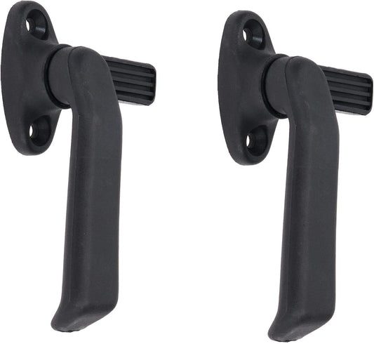  AB Tools Lot De 2 Loquets à Levier De Fenêtre Gauche En Polypropylène Noir