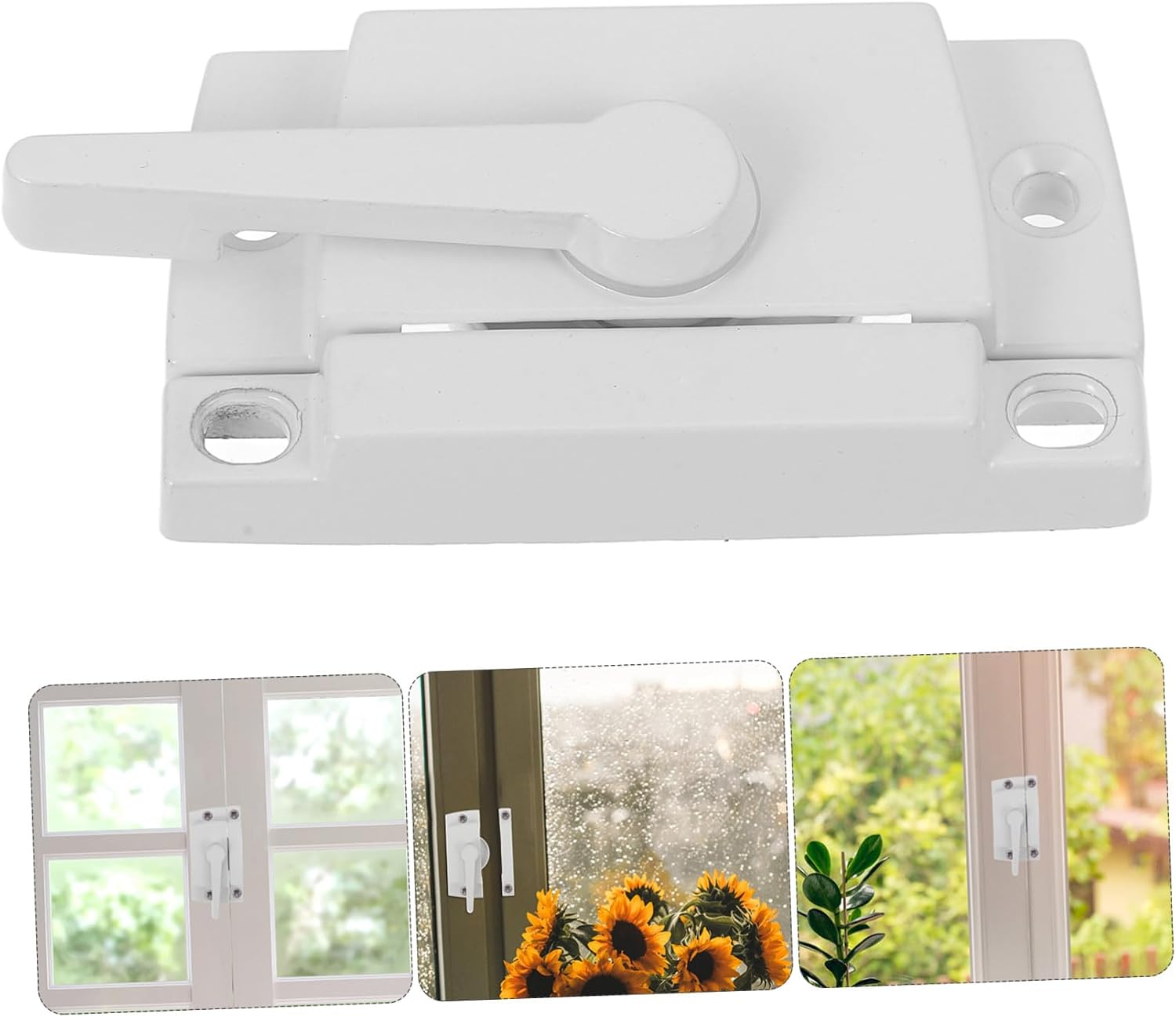  Gatuida Serrure Lune Pour Fenêtres Coulissantes Doubles Verrou Ajustable Antieffraction De Quincaillerie Pour Fenêtres Verticales Et Horizontales Protection Pour Maison