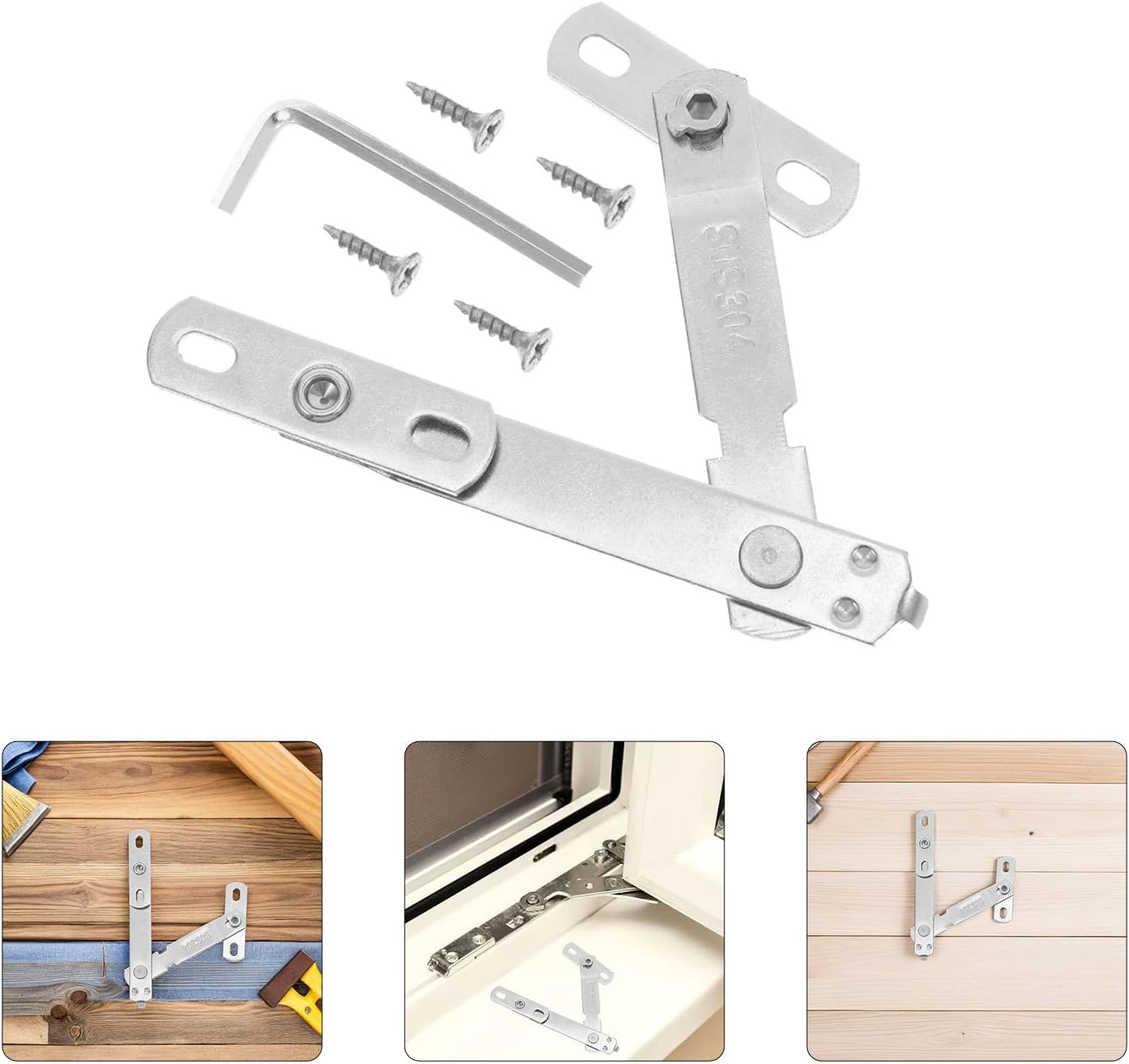  Ciieeo Limiter D'ouverture De Fenêtre Et Sécurité Renforcée Garçon Et Filles En Acier Inoxydable Argenté Installation Facile Lot De 4 Sets De Sets Accessoires Pour Maison