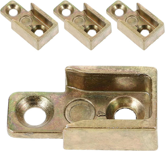  Ciieeo Ensemble 4 Pièces Gâche De Serrure En Alliage De Zinc Jaune N°7 Quincaillerie De Gâche Métallique Pour Fenêtre à Battant Sécurité Renforcée Des Fenêtres Accessoires De