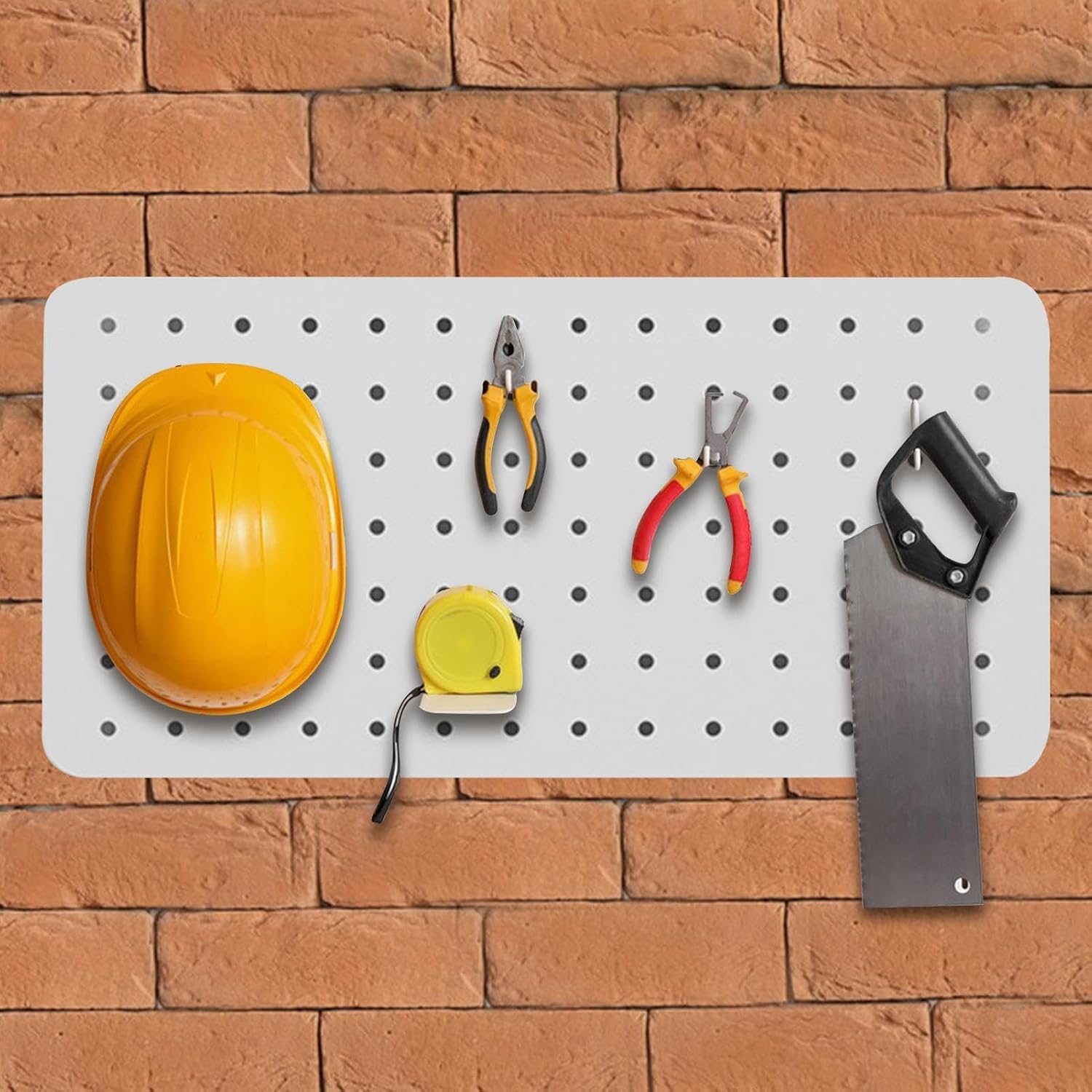  Panneaux Muraux En Panneau Perforé - Organisation Murale Pour Chambre à Coucher, économise De L'espace - Panneaux D'affichage Pour Garage, Atelier, étagère De Rangement Modulaire Robuste Pour Outils