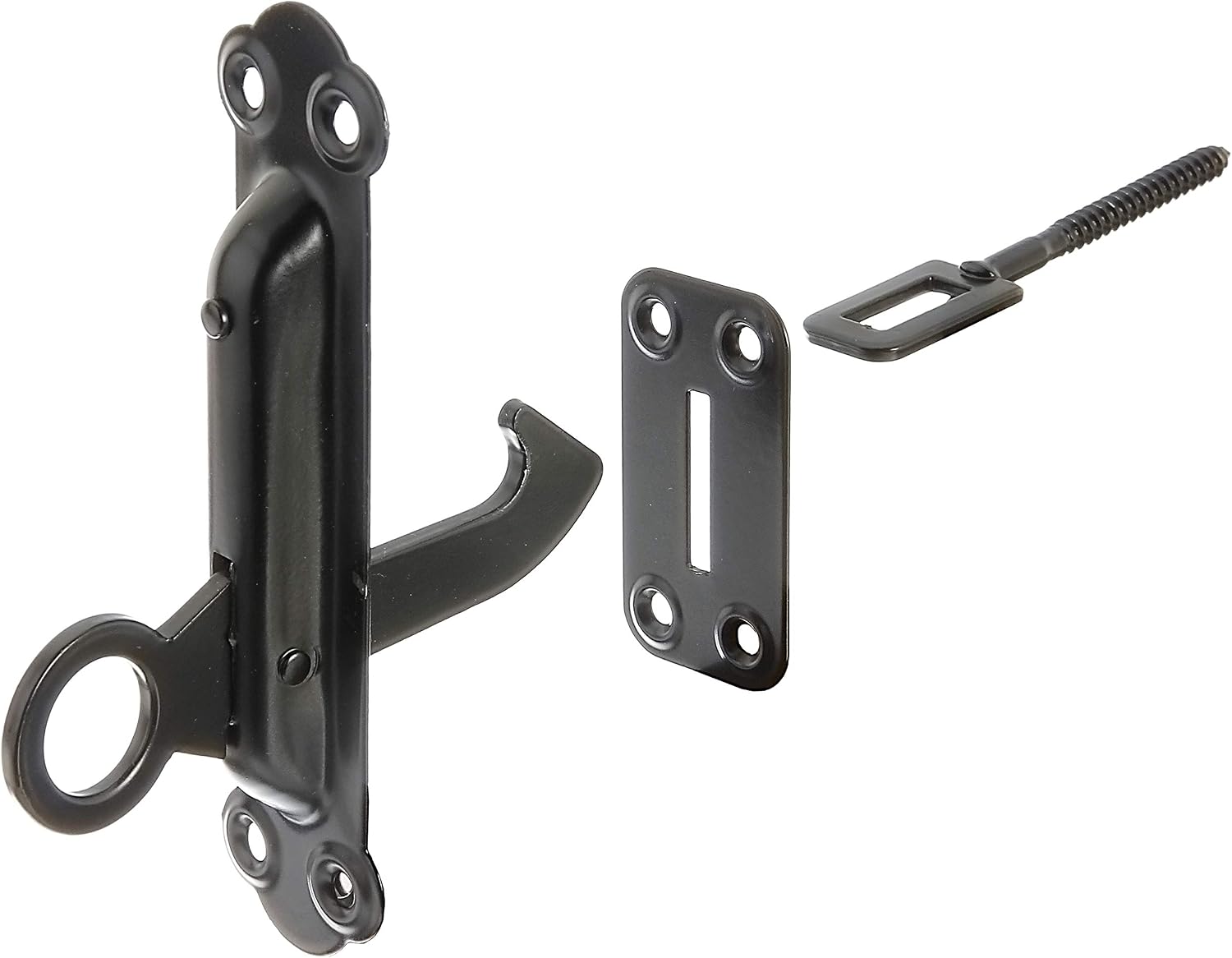  Alberts 307097 Shutter Stop | With Mounting Plate | In Black | 150 X 38 Mm