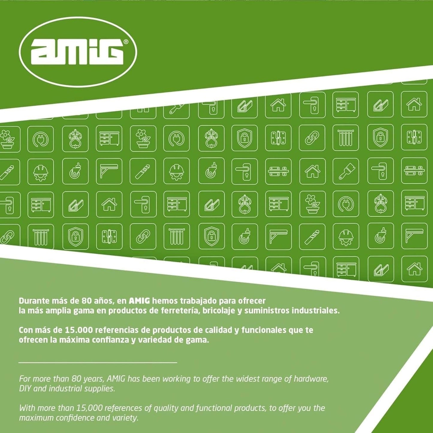  Amig - Roulement Pour Fenêtre Coulissante | Lot De 2 Unités | Taille 70 X 16 Mm | Boîtier Métallique Réglable | Roulement à Billes | Conçu Pour Les Fenêtres Coulissantes | Acier Zingué