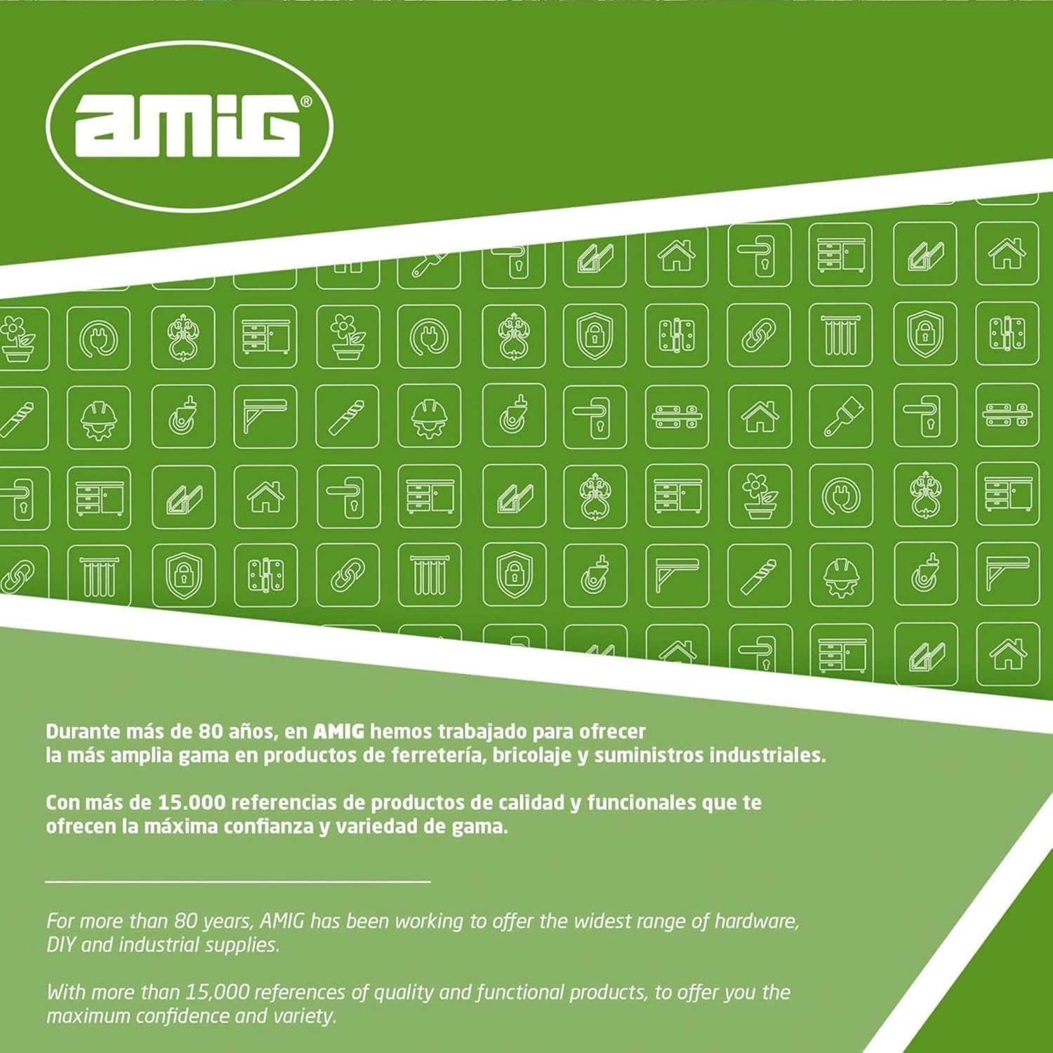  Amig - Roulement Pour Fenêtre Coulissante | Lot De 2 Unités | Taille 70 X 16 Mm | Boîtier Métallique Réglable | Roulement à Billes | Conçu Pour Les Fenêtres Coulissantes | Acier Zingué