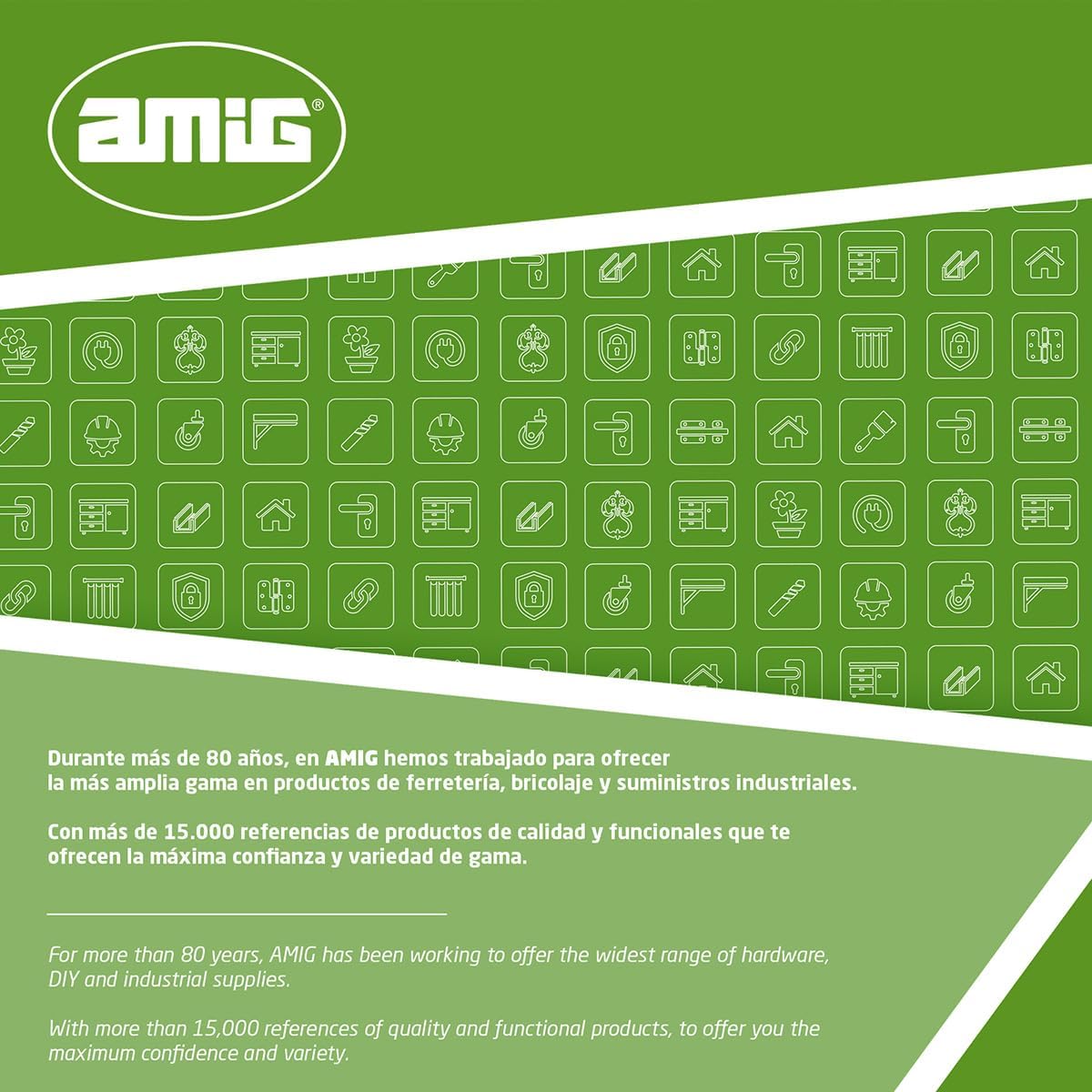 Amig - Recessed Lock For Aluminium Windows And Sliding Doors - Recessed Hook Lock - Dimensions: 174 X 23 Mm - Colour White - Rounded Edge - Installation With Screws