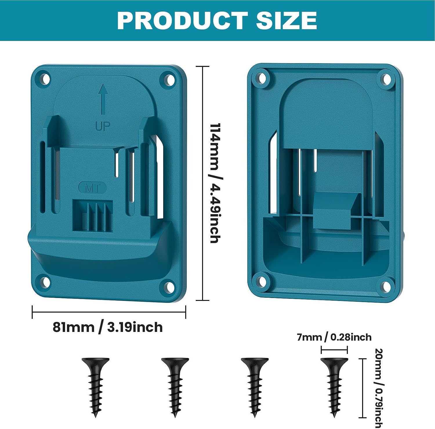  Support De Perceuse – Porte-outils électriques Robuste | Support De Fixation Pour Perceuse électrique, Fixation Murale, Organiseur Pour Outils Sans Fil 18 V 14,4 V | ABS 8,1 X 11,4 Cm | Rangement