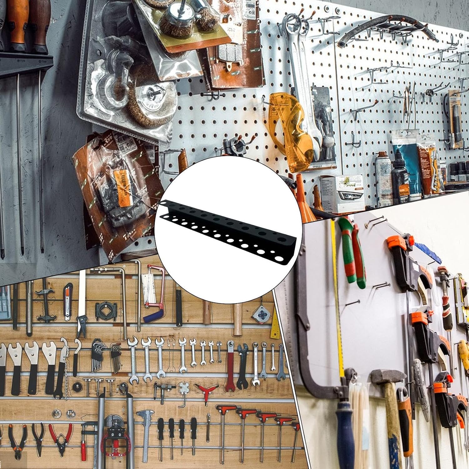  Support De Rangement Pour Outils – Économiseur D'espace Pour Tournevis Et Outils à Main Avec Cadre En Acier Carbone Robuste | Rangement Mural Pour Affichage Mural, Design Compact Pour Atelier Ou