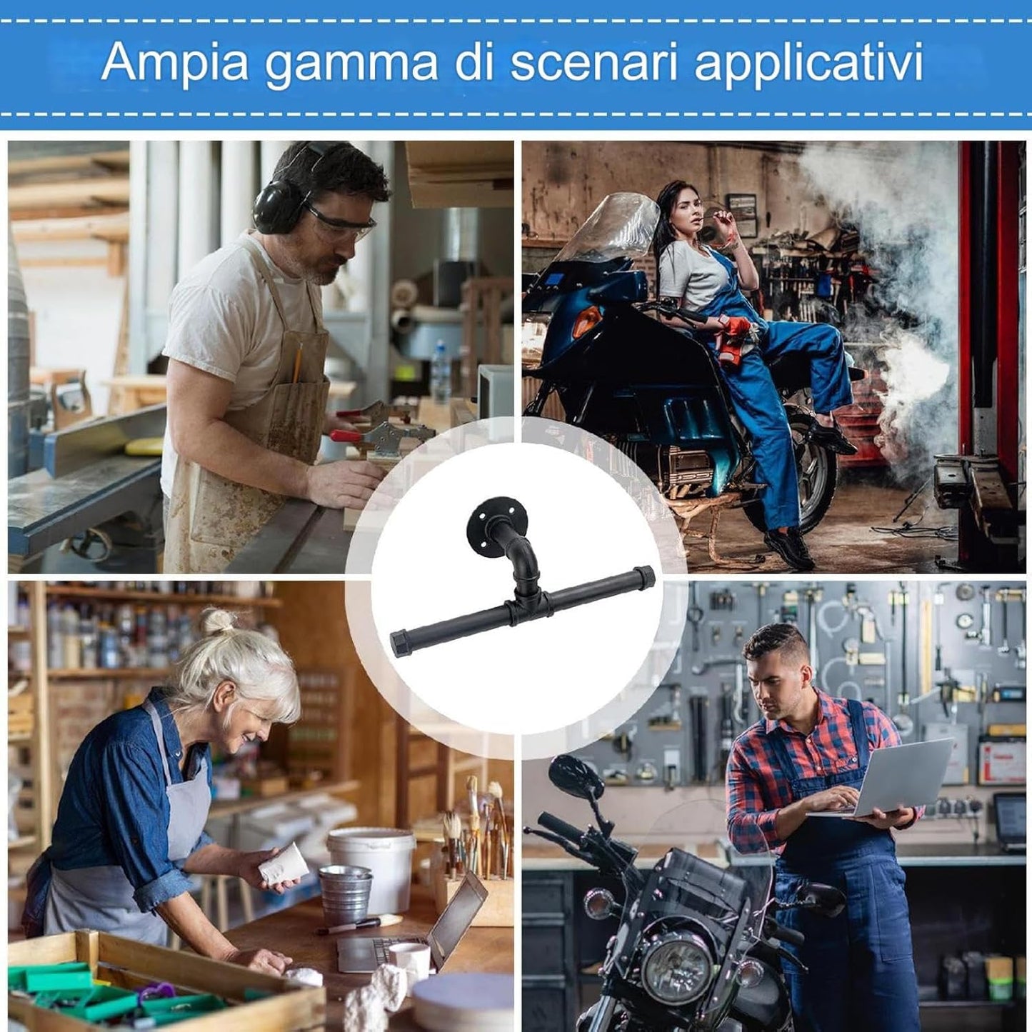  Rack D'équipement Industriel : Organisateur Mural Robuste, Boîte à Outils Polyvalente, Y Compris Pulvérisateurs, Souffleurs Et Tuyaux, Support De Garage Renforcé Offrant Un Espace De Lavage