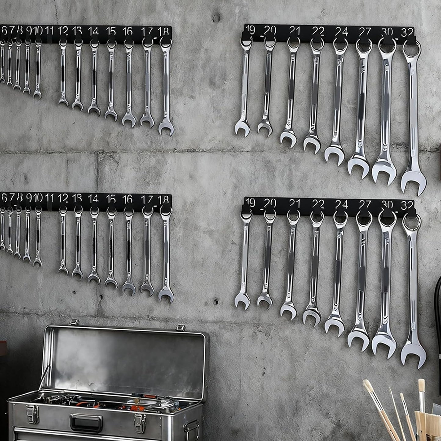  Porte-outils Mural En Fer, Crochets Et Clés Pour Maison, Garage, Atelier, Support De Rangement, Accessoires D'outils, Organiseurs Muraux
