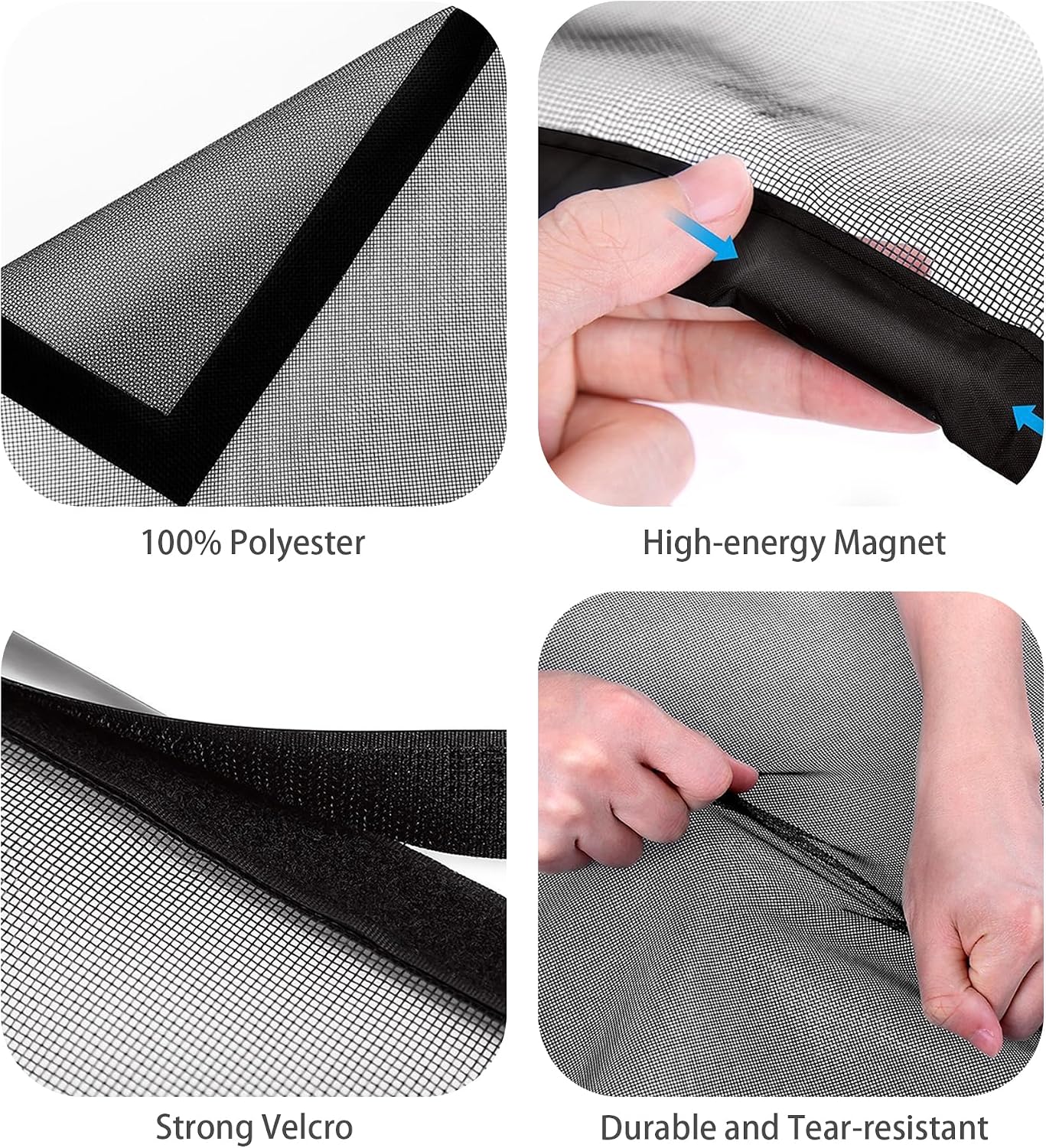  No Drilling Window Mosquito Net 118 X 147 Cm Self Adhesive Mesh No Drilling Easy To Install For Home Windows, White