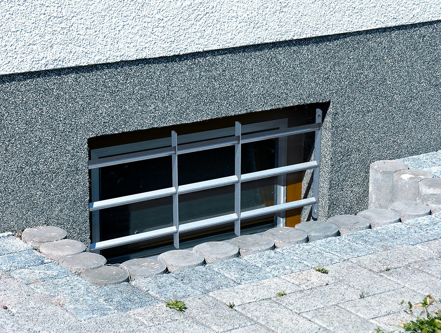  Alberts 553685 Venlo Window Grille, Extendable | Electro-Galvanised Blue | 300 X 700-1050 Mm